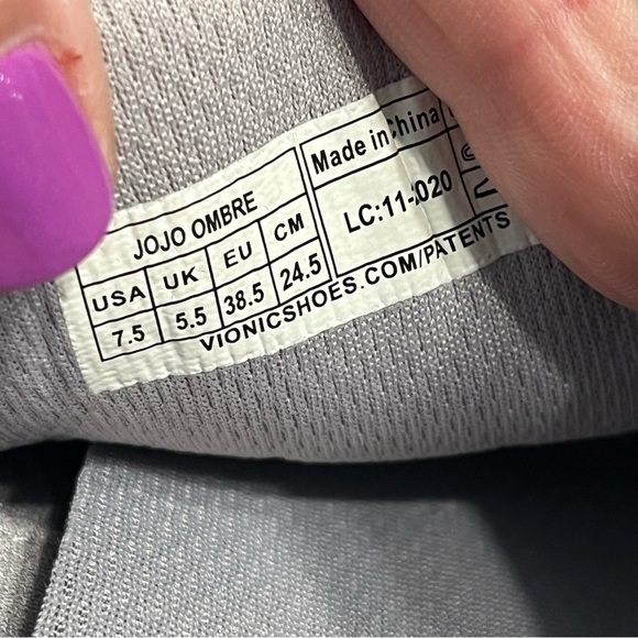 Vionic Jojo Ombre Sneakers in Cream white size 7.5 - Picture 9 of 10